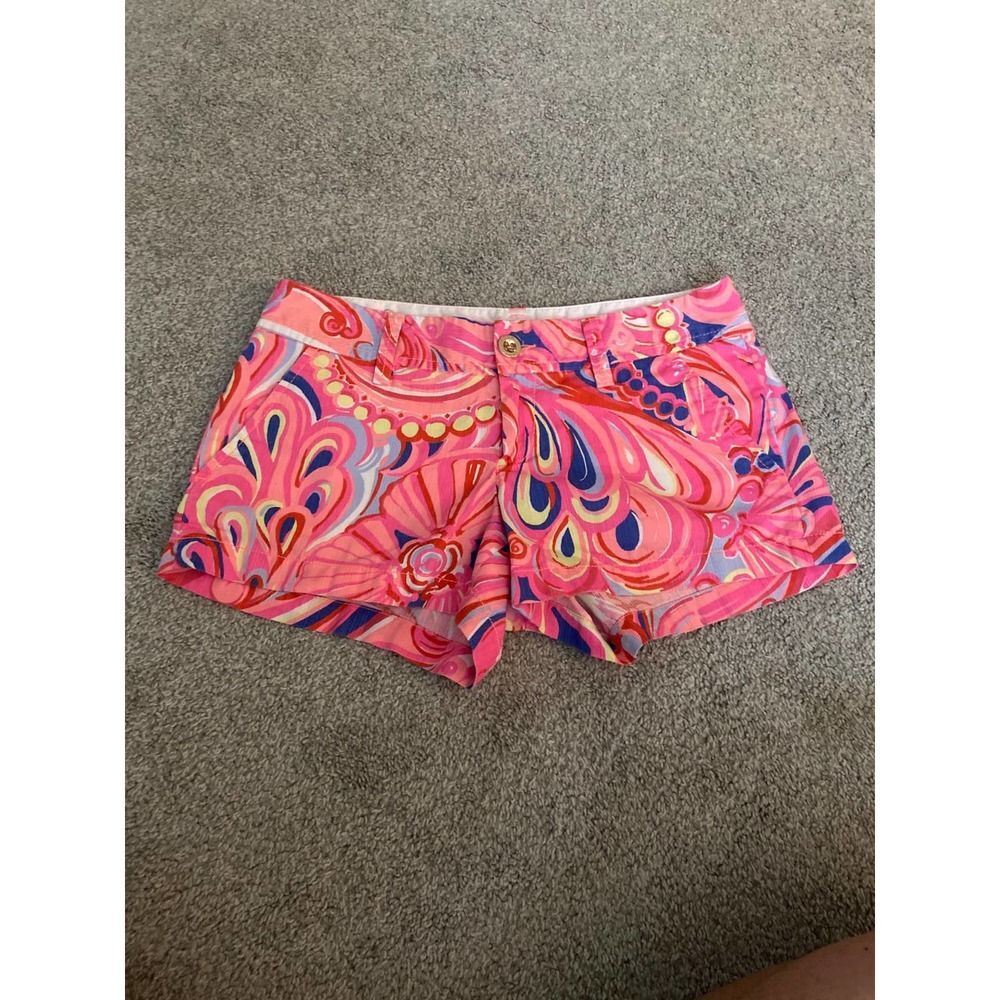 Lilly Pulitzer Pink and Orange Patterned Shorts